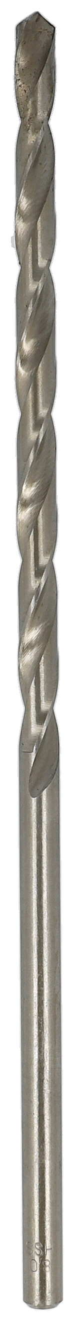 Foret hélicoïdal extra-long, queue cylindrique, DIN 1869, type TF, en acier  à coupe rapide, fini brillant, Ø h8 : 12,00 mm, Long. totale 480 mm